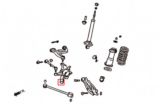 Hardened Rubber Rear Knuckle Bushings - 2 pcs/set