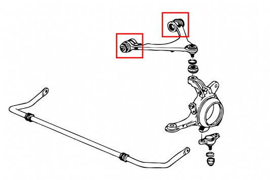 Pillow Ball Front Upper Arm Bushing - 4pcs/set
