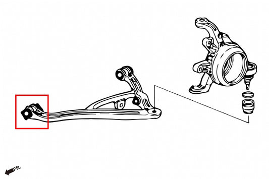 Pillow Ball Rear Lower Arm Bushing (Front Side) - 2pcs/set