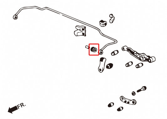 Rear Stabilizer Bar End Bushings - 2 pcs/set