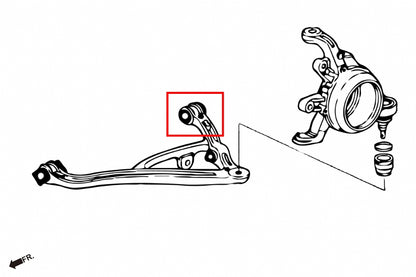 Hardened Rubber Rear Lower Arm Bushing (rear side) - 2pcs/set