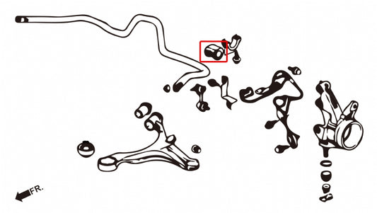 Front Stabilizer Bushing - 2pcs/set 23mm