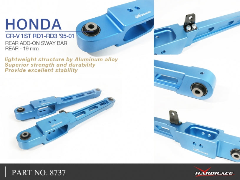 Hardened Rubber Rear Lower Control Arm - 2 pcs/set (BLUE)