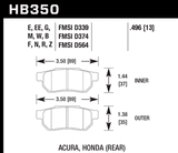 DTC-30 Rear Brake Pad Pair