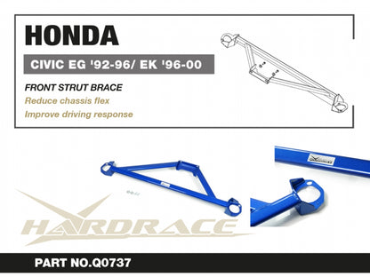 3-Point Front Strut Tower Brace - 1 pcs/set